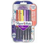 (TG. 6 unit (Confezione da 1)) Papermate 95239 Blister 6 Pennarelli Flair Nylon