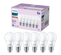 (TG. 6 Unit (Confezione da 1)) Philips LED Lampadina LED, Luce Bianca Calda, 60