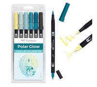 (TG. 6 unit (Confezione da 1)) Tombow ABT Dual Brush Pen, Polar Glow, penna a d