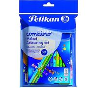(TG. 6 unit (Confezione da 2)) Pelikan Set da colorare Combino, 1 blocco + 12 p