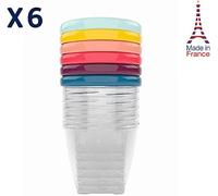 (TG. 6 x 250 ml) Babymoov Babybols Set 6 Vasetti Ermetici Conservazione Pappe 25