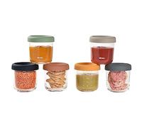 (TG. 6 x 250 ml) BÉABA - Set di 6 Vasetti in Vetro di Conservazione delle Pappe