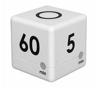 (TG. 6 x 6 x 6 cm) TFA Dostmann Timer Digitale a Dadi, Bianco, 6 x 6 x 6 cm - NU