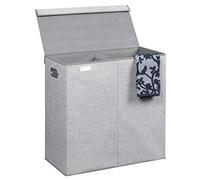 (TG. 60.96x30.4x63.5 cm) InterDesign Aldo Cesto portabiancheria, Cesta con coper