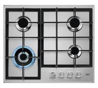 (TG. 60 cm) AEG Serie 3000 Piano Cottura 4 Fuochi Gas da Incasso, HGB64400SM Sli
