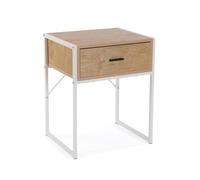 (TG. 60 x 48 x 40 cm) VERSA Nalua Beistelltisch für Das Schlafzimmer, Maße (H