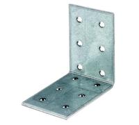 (TG. 60 x 60 x 40 mm / 15 pezzi) Piastra perforata ad angolo, galvanizzata con m