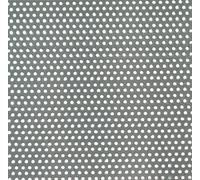 (TG. 600 x 1000 x 0,8 mm) Lamiera forata, foratura tonda, diametro foro: 2 mm, 4