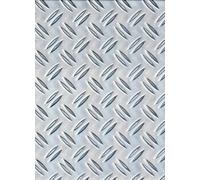 (TG. 600 x 1000 x 2,5 mm) Gah-Alberts 466695 - Lamiera con scanalatura in allumi