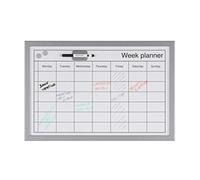(TG. 600 x 400 mm) Bi-Office - Lavagna di planning settimanale cancellabile, con