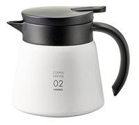 (TG. 600ml) HARIO CD-V60-02-white-600ml Brocca Termica Isolato Server V60-02-bia