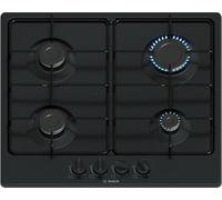 (TG. 60cm) Bosch PGP6B6K80 Serie 4, Piano cottura a gas, Manopole a ponticello: