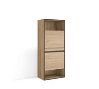 (TG. 60x35x145 cm) Skraut Home | Scarpiera | Mobile Salvaspazio | 60x145x35 cm |