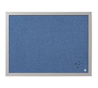 (TG. 60x45) Bi-Office Pannello Per Avvisi Blue Bells, Cornice in MDF Perla, Bach