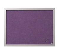 (TG. 60x45) Bi-Office Pannello Per Avvisi Lavender, Cornice in MDF Perla, Bachec