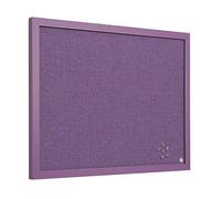 (TG. 60x45) Bi-Office Pannello Per Avvisi Lavender, Cornice in MDF Viola, Bachec