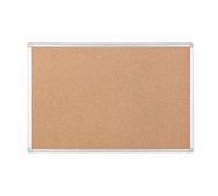 (TG. 60x45 cm) Bi-Office Pannello In Sughero Earth-It Con Cornice In Alluminio,