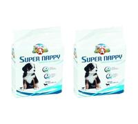 (TG. 60x90 cm (Confezione da 2)) Croci Super Nappy - Tappetini Igienici per Cani