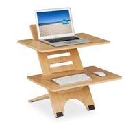 (TG. 61 x 60 x 61 cm) Relaxdays Supporto Pc da Scrivania, per Lavorare in Piedi,