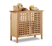 (TG. 61 x 66 x 29 cm) Relaxdays Mobile Sottolavabo in Legno di Noce Resistente,