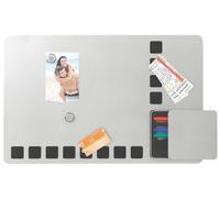 (TG. 610 x 390mm) NOBO Lavagna Magnetica Combinata 610 x 390, Argento, 1903812 -