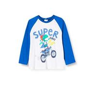 (TG. 62) Chicco T-Shirt Manica Lunga Bimbo, Bianco (Bianco Blu 033), 62 (Taglia