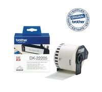 (TG. 62 mm x 30,48 m) Brother DK22205 Etichette a Lunghezza Continua, Carta Ades