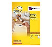 (TG. 63,5 x 29,6 mm) Avery, etichette adesive rimovibili 63,5 x 29,6 mm white -