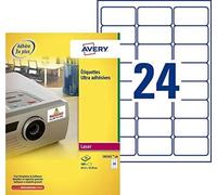 (TG. 63.5 x 33.9) Avery L6141-20- Set di Etichette per Identificare Cavi Elettri