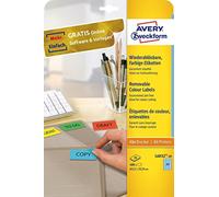 (TG. 63.5 x 33.9 mm) Avery L6032-20 Blu 480pezzo(i) etichetta autoadesiva - NUOV