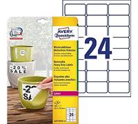 (TG. 63, 5 x 33, 9 mm) Avery-Zweckform L4773REV-20 Etichette Adesive, 63.5 mm x