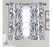 (TG. 63L x 52W) Lush Decor Devonia - Coppia di tende a pannello filtranti, 132 x