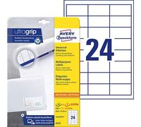 (TG. 64.6 x 33.8 month) Avery Zweckform 6172 - Etichette universali, 25 fogli, 6