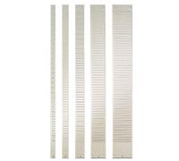 (TG. 64 x 805 mm) NOBO Bande per schede a T - 40 fessure - Grigio - 1900398 - NU
