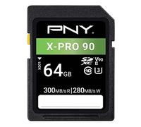 (TG. 64GB) PNY Scheda di Memoria Flash SD 64GB X-PRO 90 Classe 10 U3 V90 UHS-II