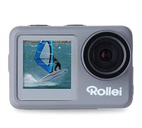 Rollei Fotocamera subacquea Action Cam 9s Plus I 4K 60fps con display selfie, stabilizzazione dell'immagine, time lapse, slow motion, funzione loop I impermeabile fino a 10 m, 65,5 x 43,8 x 26,5 mm