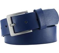 (TG. 65- DE) Playshoes Leder-Gürtel 30 mm Breite Cintura, Blu (Blau (Marine), 6