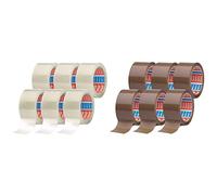 (TG. 66 m x 50 mm) Tesa tesapack 64014 PP Nastro Adesivo Trasparente, Resistente