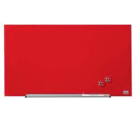 (TG. 677 x 381 mm) NOBO Widescreen Lavagna in vetro 31" (68x380mm) - Rosso - 190