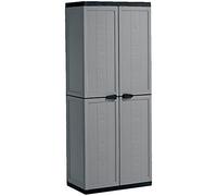 (TG. 68x39x166 cm) Keter Jolly Alto 3 Ripiani Regolabili - 68X39X166H Grigio - N