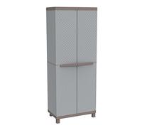 (TG. 68x39x170 cm) TERRY C- Rattan 3680 Armadio Alto in Plastica Portascope, Gri