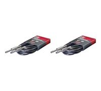 (TG. 6m (Confezione da 2)) Stagg Cavo Audio 2 Jack, Dritto - Deluxe, 6m, Nero (C