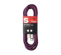(TG. 6m) Stagg - Presa Microfono di Alta Qualita XLRf to XLRm, 6m, Viola - NUOVO