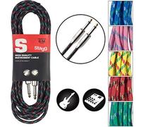 (TG. 6m) Stagg SGC6VT BK Cavo per Strumenti Musicali S Series Vintage, Retrò, D