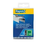(TG. 6mm Pack 5000) Rapid 40303088 No. 140 Graffe a Filo Piatto 6 mm, Acciaio -