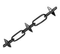 (TG. 6mm x 10m) Faithfull CHBOX6SB - Catena per recinzione con spuntoni, colore: