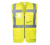 (TG. 6XL) Portwest S476 Gilet Executive Berlino, Giallo, 6XL - NUOVO