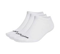 (TG. 7-8 anni) adidas Thin Linear 3 Pairs Calzini Invisible/Sneaker, White/Black