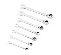 (TG. 7 pièces - Reversible) Set 7 chiavi combinate a cricchetto - NUOVO