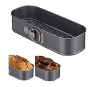 (TG. 7 x 31 x 12 cm) Relaxdays 10027917 Antracite Teglia per Dolci, Rettangolare
